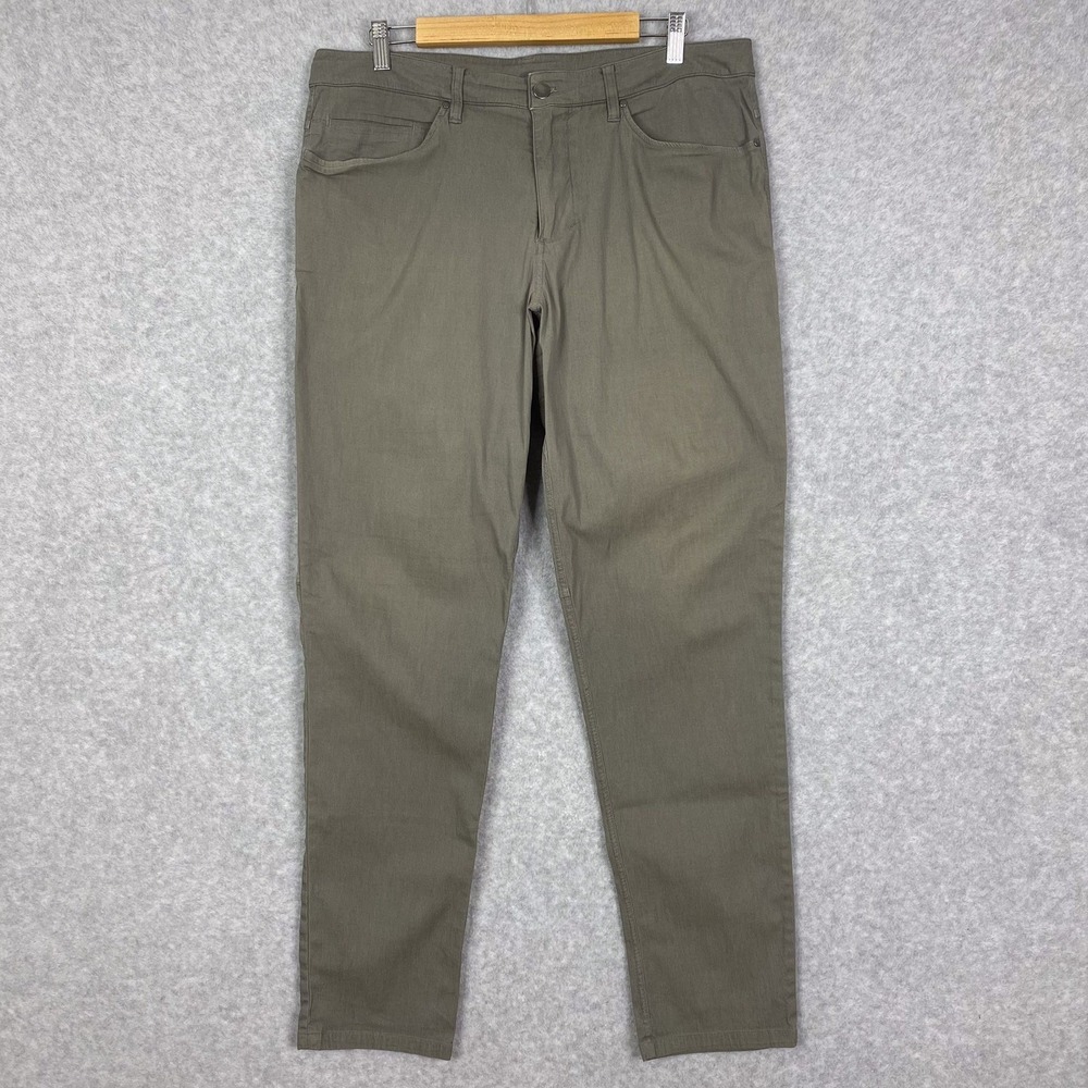 Lululemon Pants Mens 34 (36x32)‎ Washed Grey Sage ABC Slim Dye